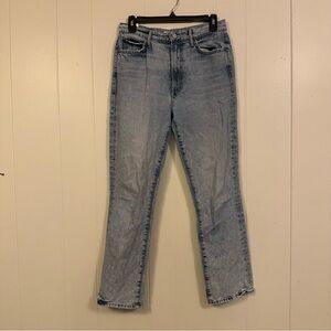 MOTHER Light Wash Straight Leg Jeans 28